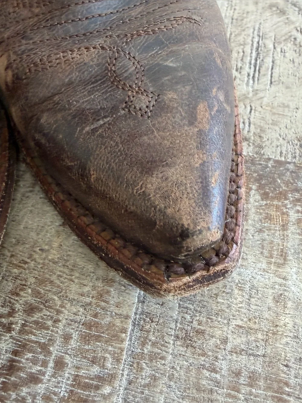 Kemo Sabe Girls Leather floral brown boots  size 2